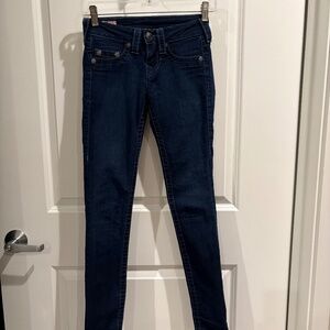 True Religion “Halle” Denim Skinny Jeans Low Rise Stretch